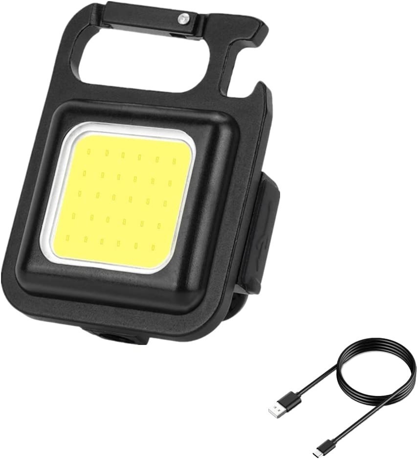 TRIXES Mini lampe LED porte clés de poche rechargeable par USB : :  Bricolage