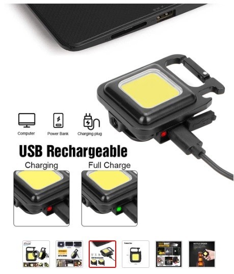 Mini lampe de poche LED rechargeable - Lampe de poche magnétique  multifonction - Pour éclairage extérieur, urgences temporaires, promenades  nocturnes, camping en plein air : : Bricolage